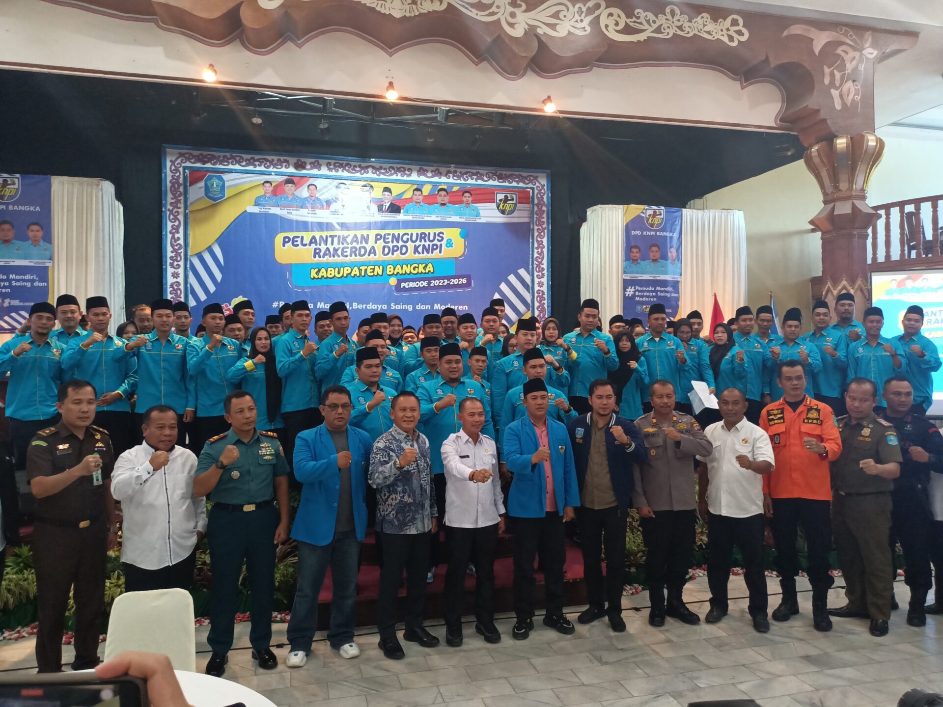 Pengurus DPD KNPI Dilantik, Bupati Bangka Sampaikan Wasiatnya