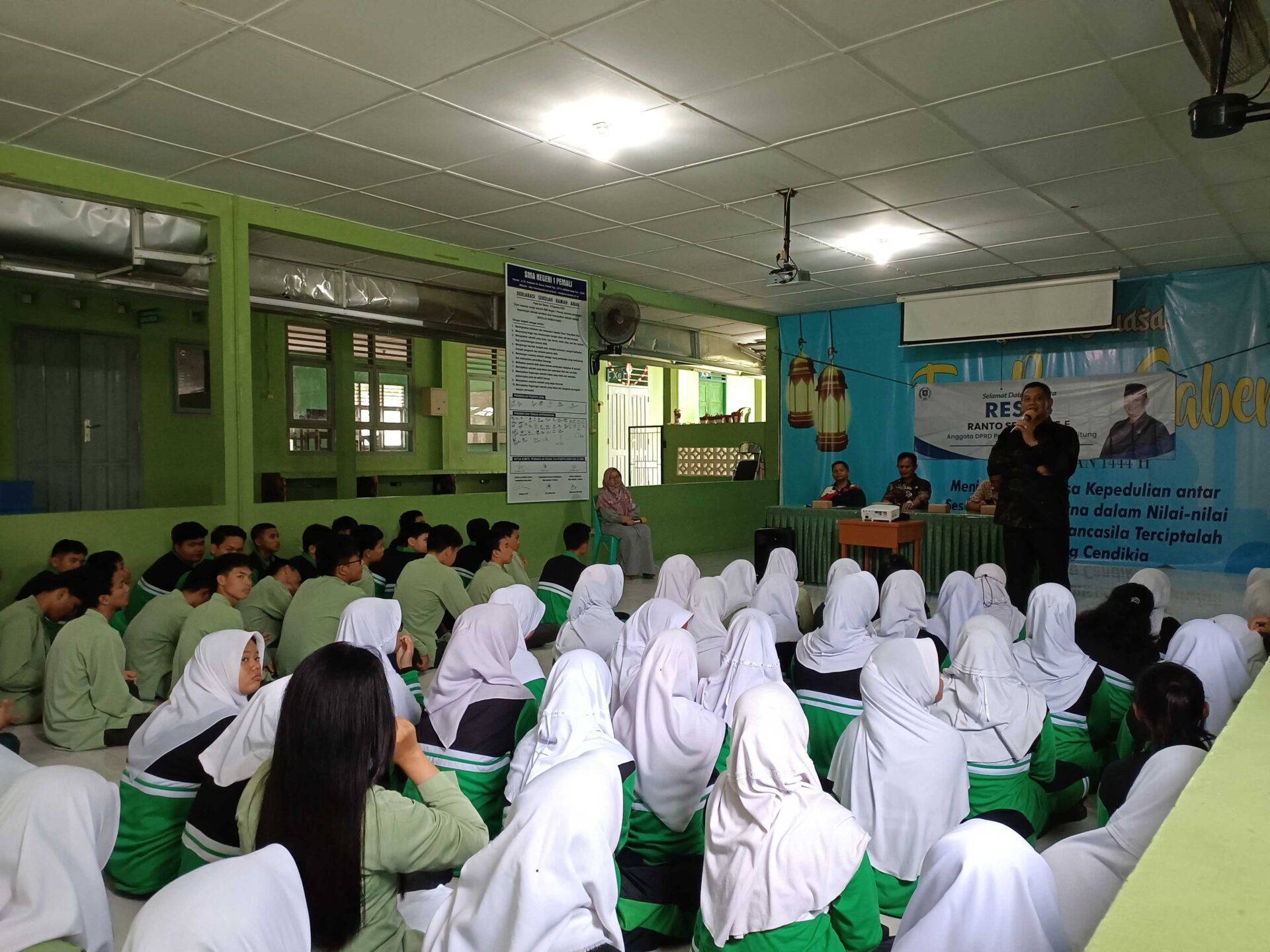 Dihadapan Ranto Sendhu, Siswa SMA N 1 Pemali Minta Dibangun Kolam Renang