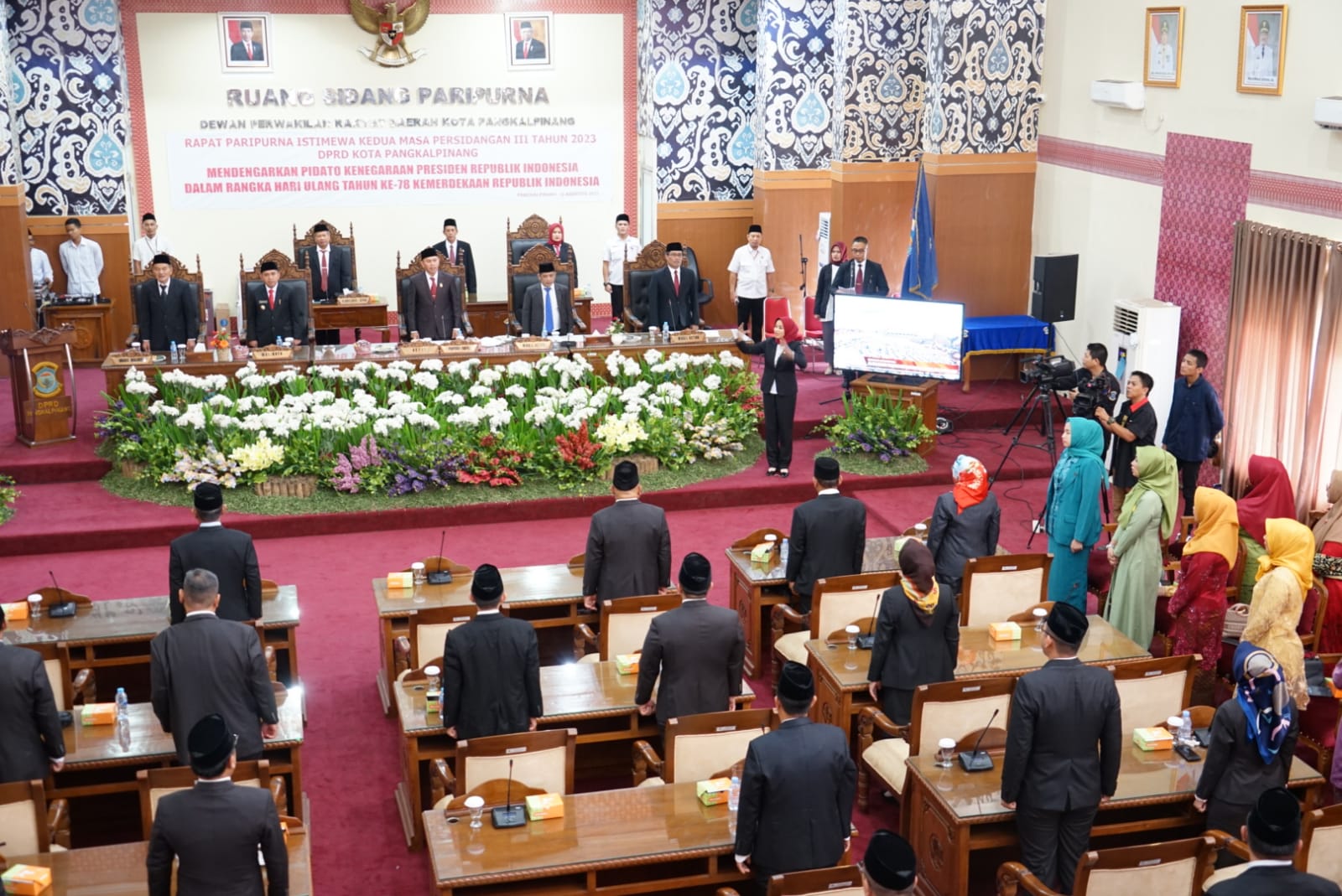 Abang Hertza Pimpin Paripurna Kesepakatan Perubahan KUA dan PPAS APBD 2023 Kota Pangkalpinang