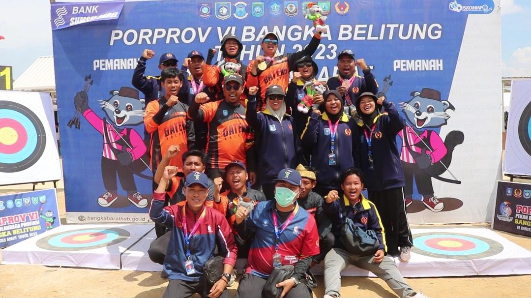 Kalah Jumlah Medali Perunggu dari Bangka Barat, Bangka Tengah Juara Umum 2 Cabor Panahan