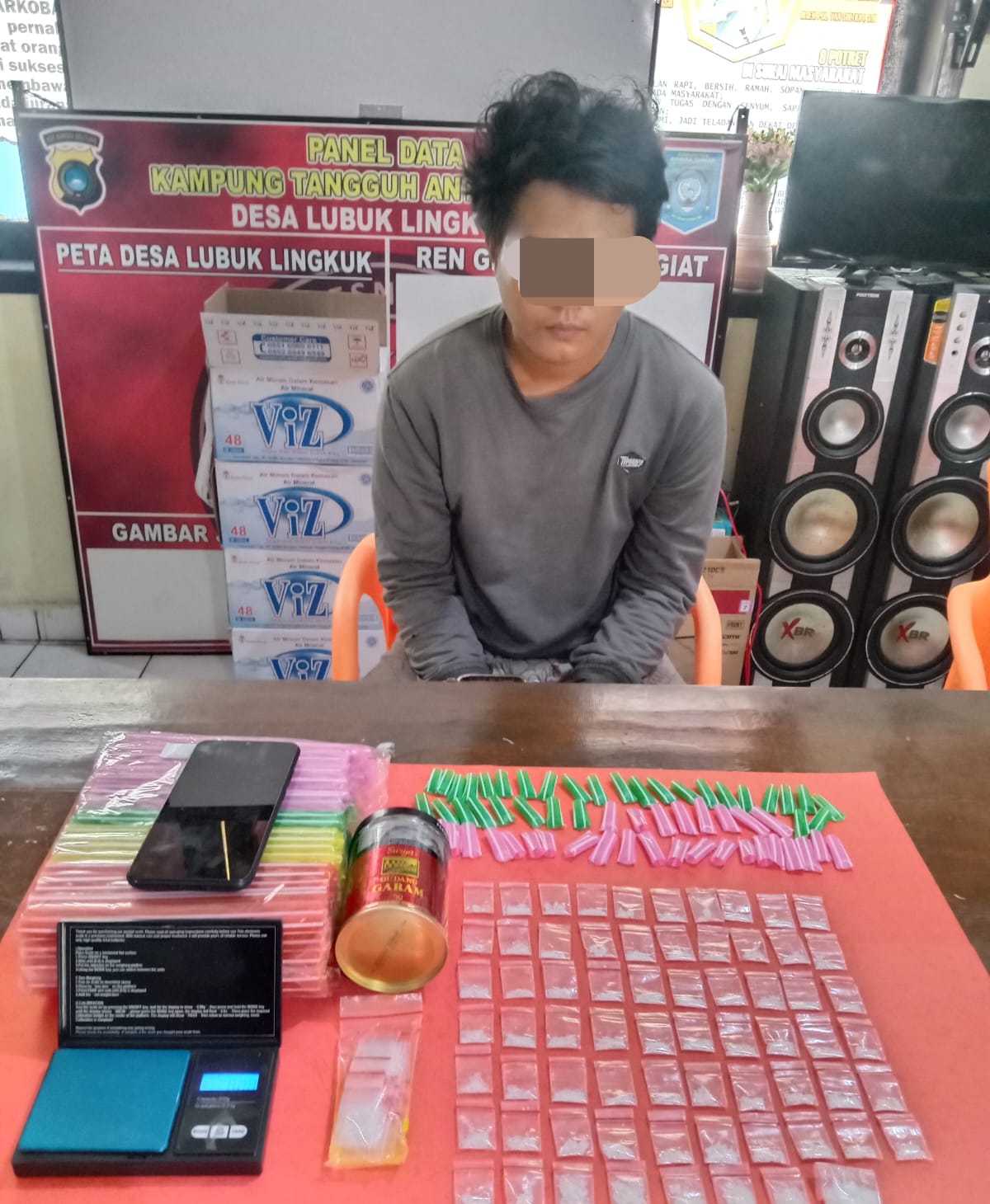 Polres Bangka Tengah Tangkap Bandar Narkoba Dirumahnya