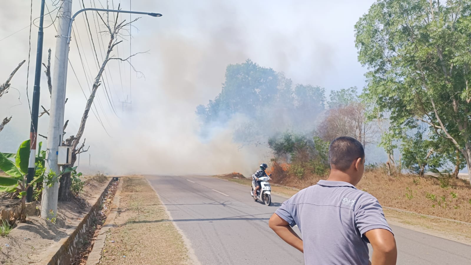 Hutan di Sinar Laut Koba Terbakar, Warga Alamai Iritasi