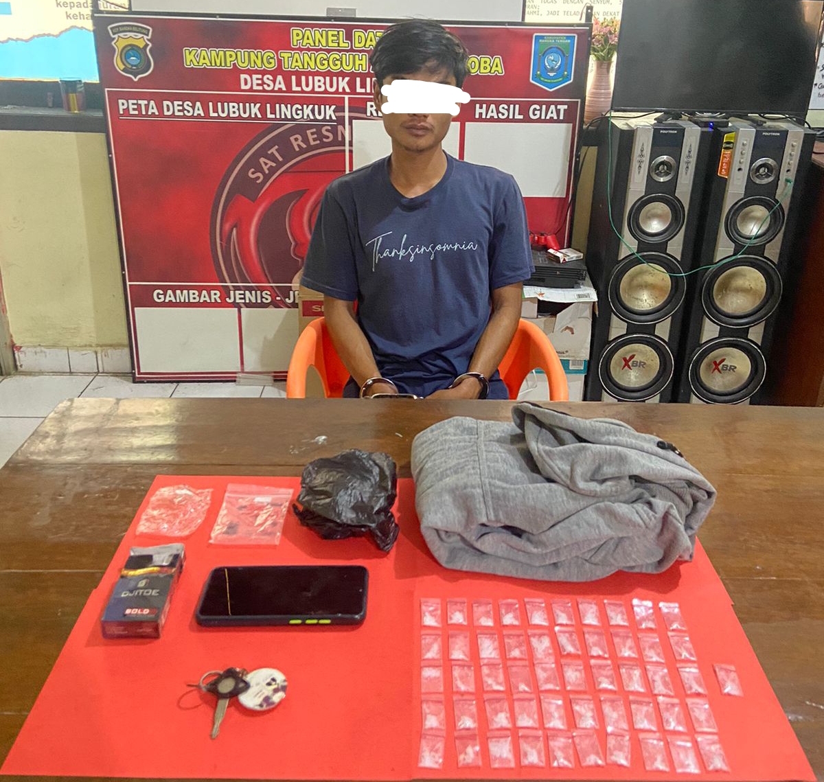 Pemuda Desa Nibung Kedapatan Jual 51 Paket Sabu