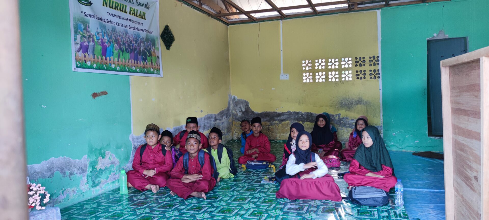 Sempat Membahayakan, Kini Atap TPQ Nurul Fallah Bisa Direnovasi