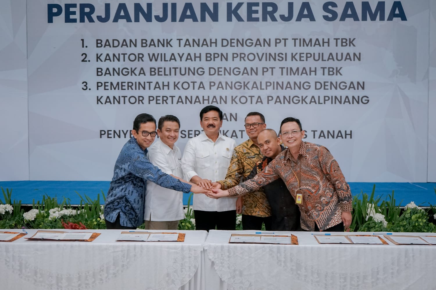 Pemkot Pangkalpinang hingga PT Timah Kerjasama Dengan Kantor Pertanahan