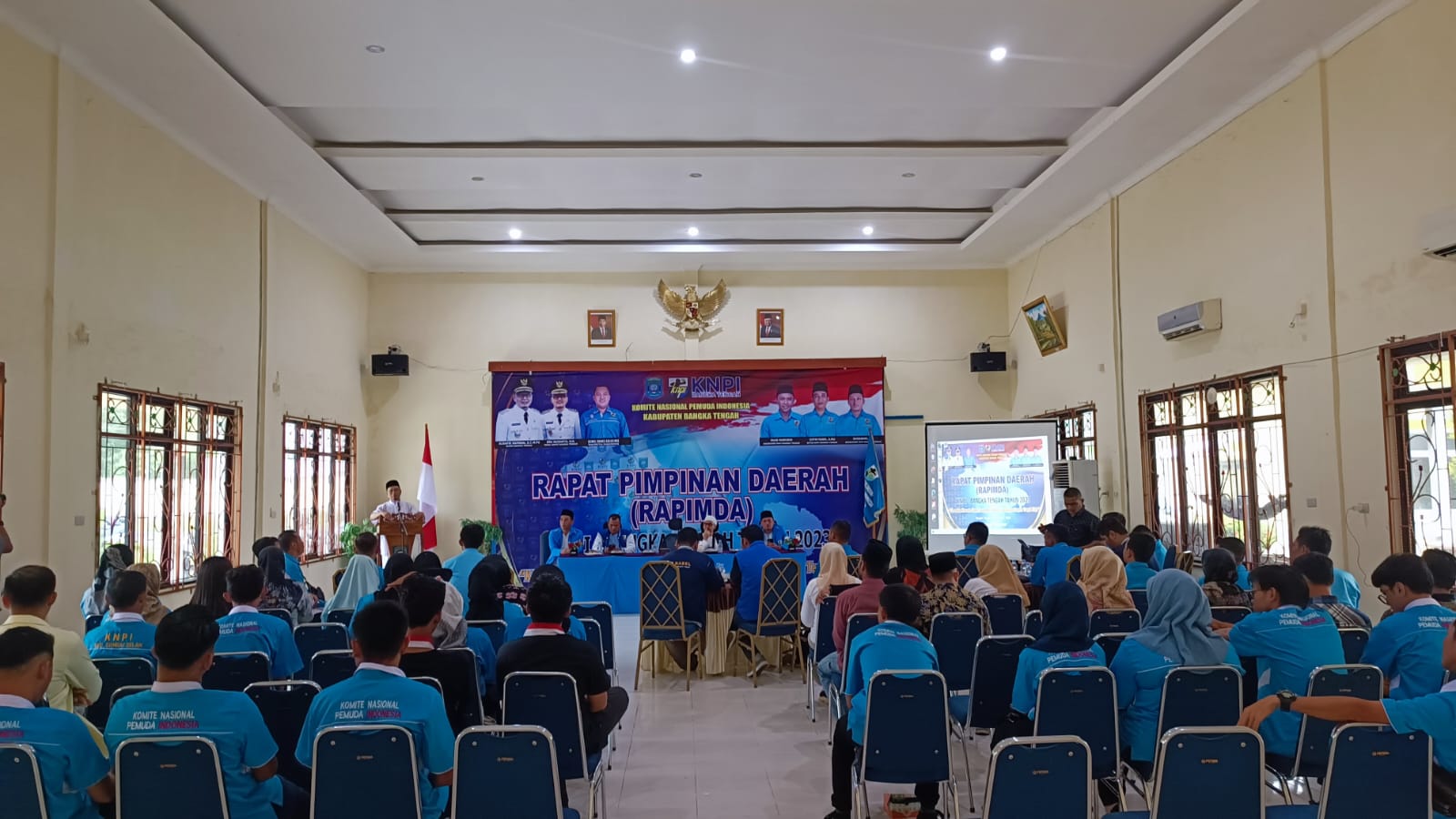 Hadir di Rapimda KNPI Bangka Tengah, Algafry Ngaku Tak Tahu Siapa Calonnya