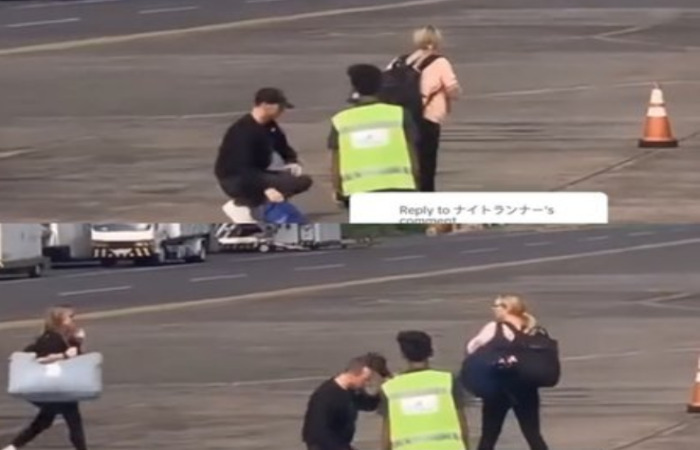 Heboh Vokalis Coldplay Chris Martin Cium Aspal Bandara Halim Jakarta