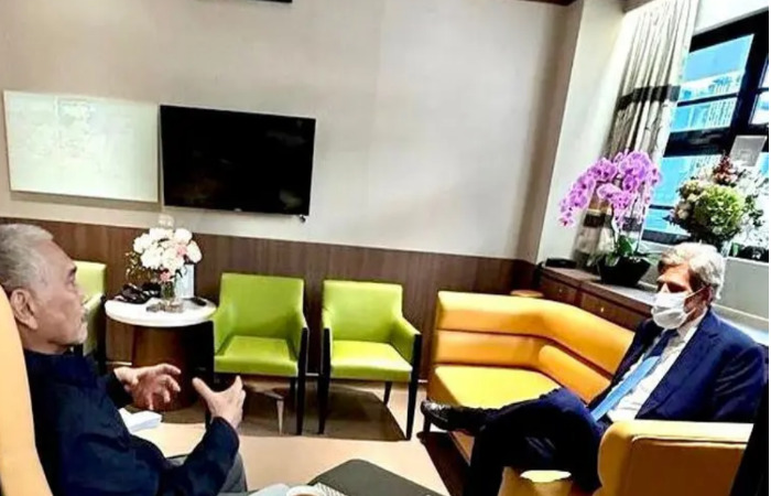 Opung Luhut Binsar Pandjaitan Dijenguk Utusan Presiden Joe Biden di Singapura