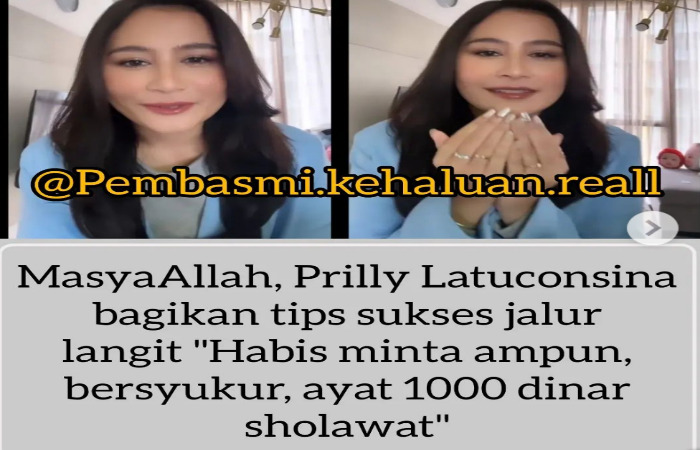 Artis Prilly Latuconsina Amalkan Ayat Seribu Dinar