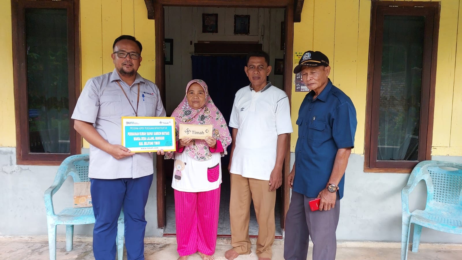 Akhirnya Samson Bisa Perbaiki Atap Rumahnya