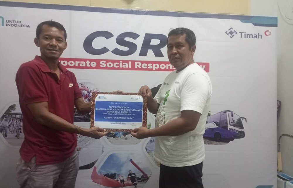 PT Timah Turut Dukung Sepakbola Belo Laut