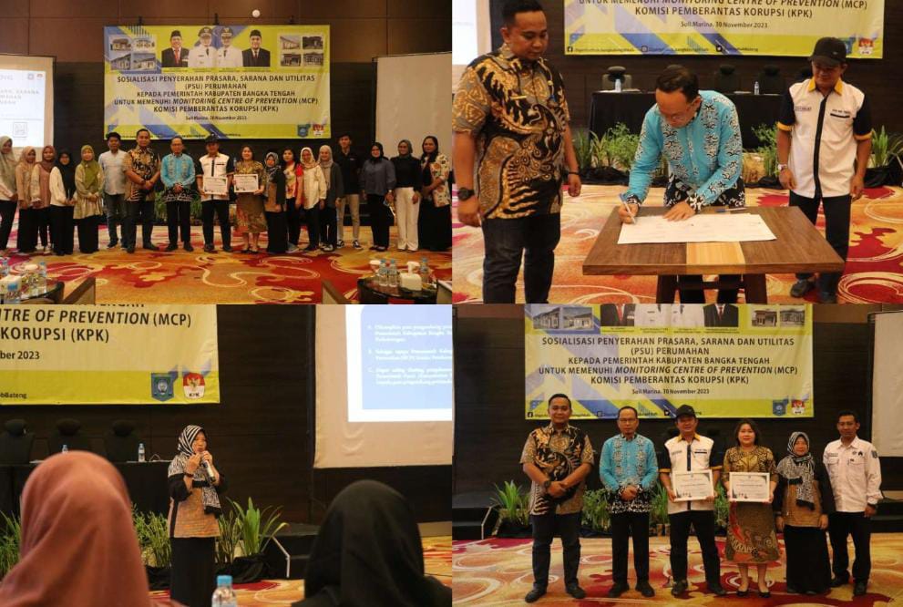 Pemkab Bangka Tengah Hadirkan KPK saat Penyerahan PSU Perumahan