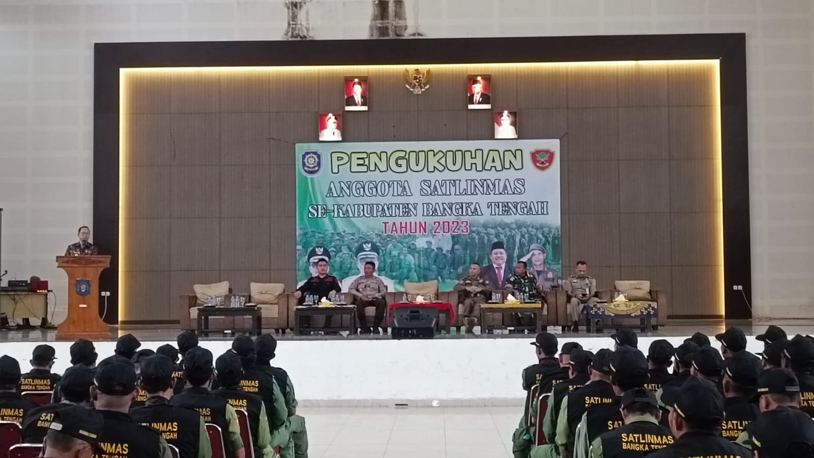 333 Satlinmas Bangka Tengah Dikukuhkan