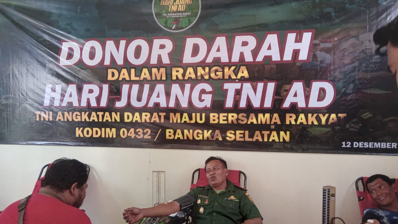 Kodim 0432/Basel Gelar Donor Darah