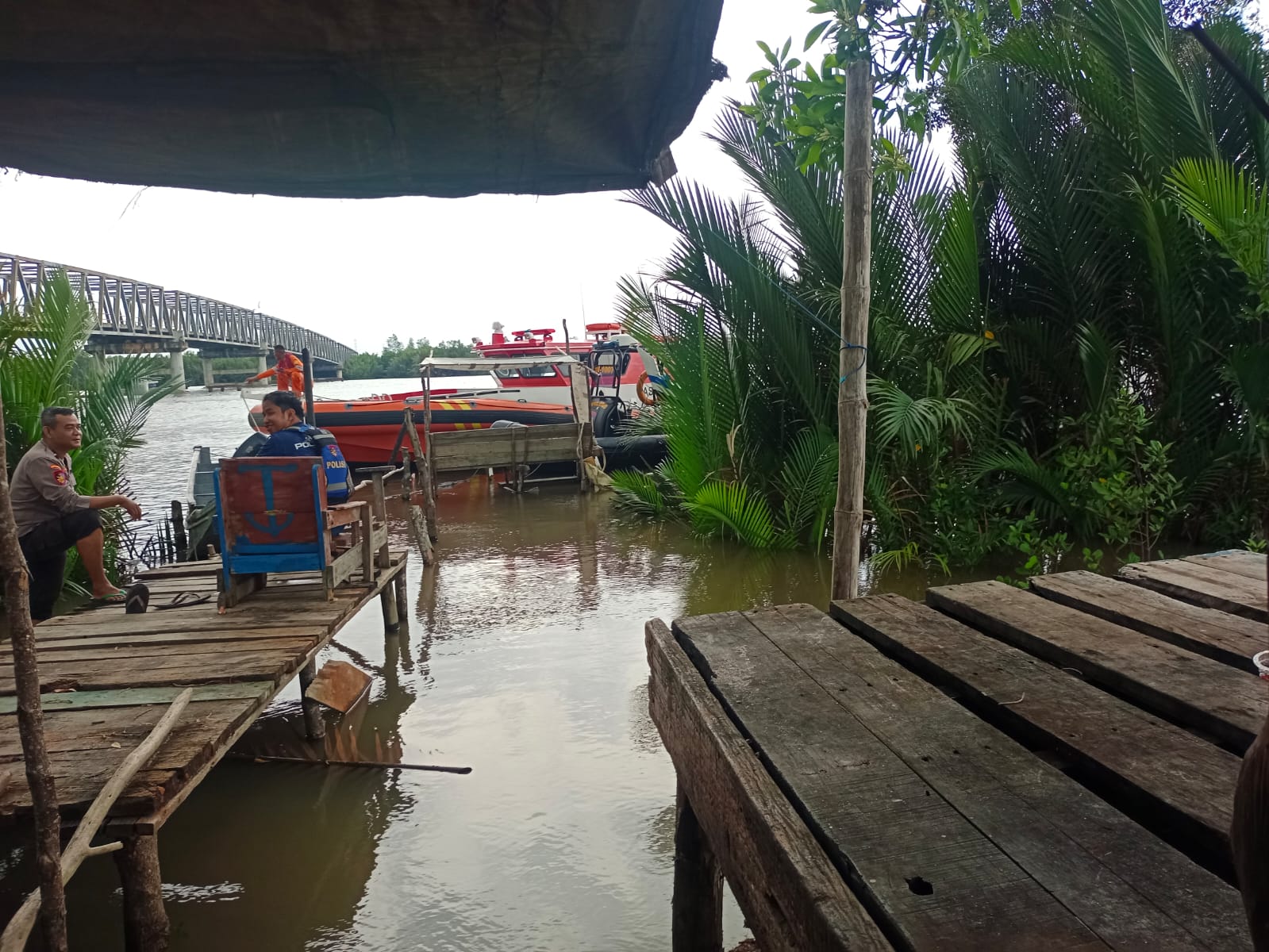 Pencarian Wanita Jatuh di Jembatan Baturusa Ditemukan