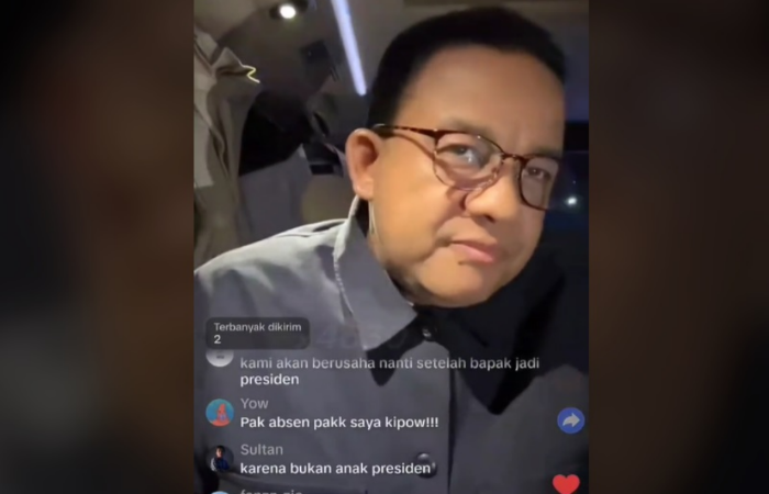 Capres Anies Baswedan Live TikTok Bahas Soal Mimpi