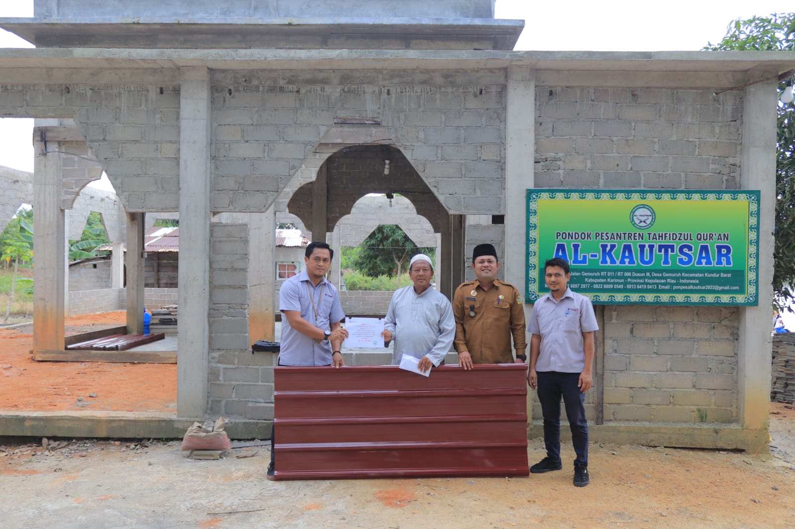 Pembangunan Musala Pondok Pesantren Al Kautsar Desa Gemuruh Dipercepat