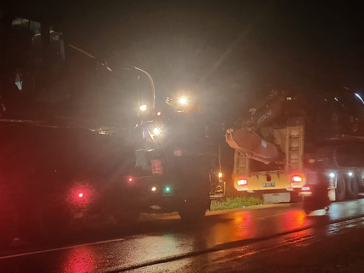 Puluhan Alat Berat Dipindahkan ke Kantor Kejari Bangka Tengah