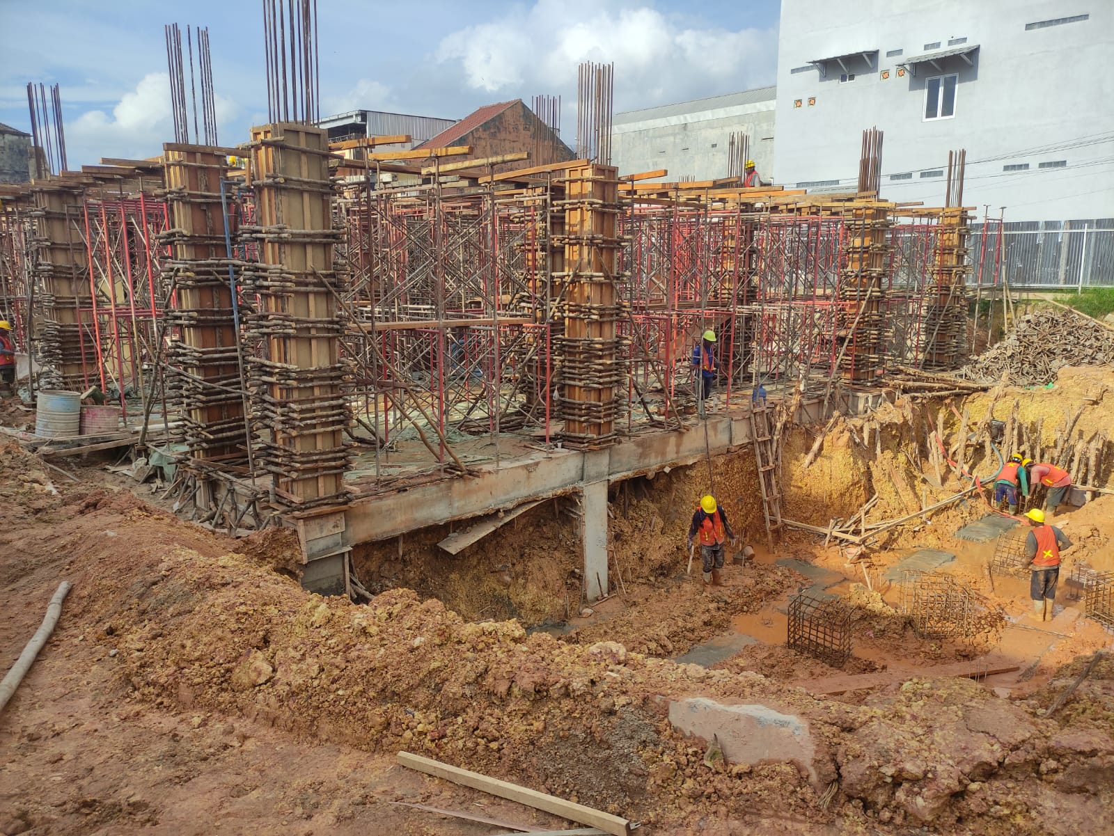 Telan Dana Rp 34 Miliar, Bangunan Pasar Toboali Baru Terlihat Satu Lantai