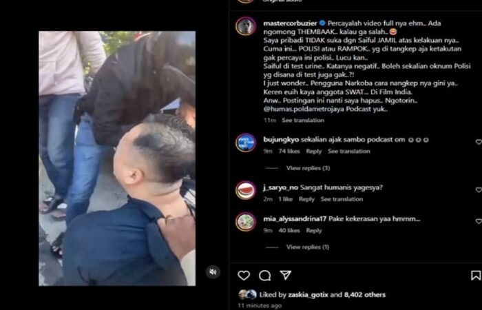 Deddy Corbuzier Kritik Proses Penangkapan Penyanyi Dangdut Saipul Jamil