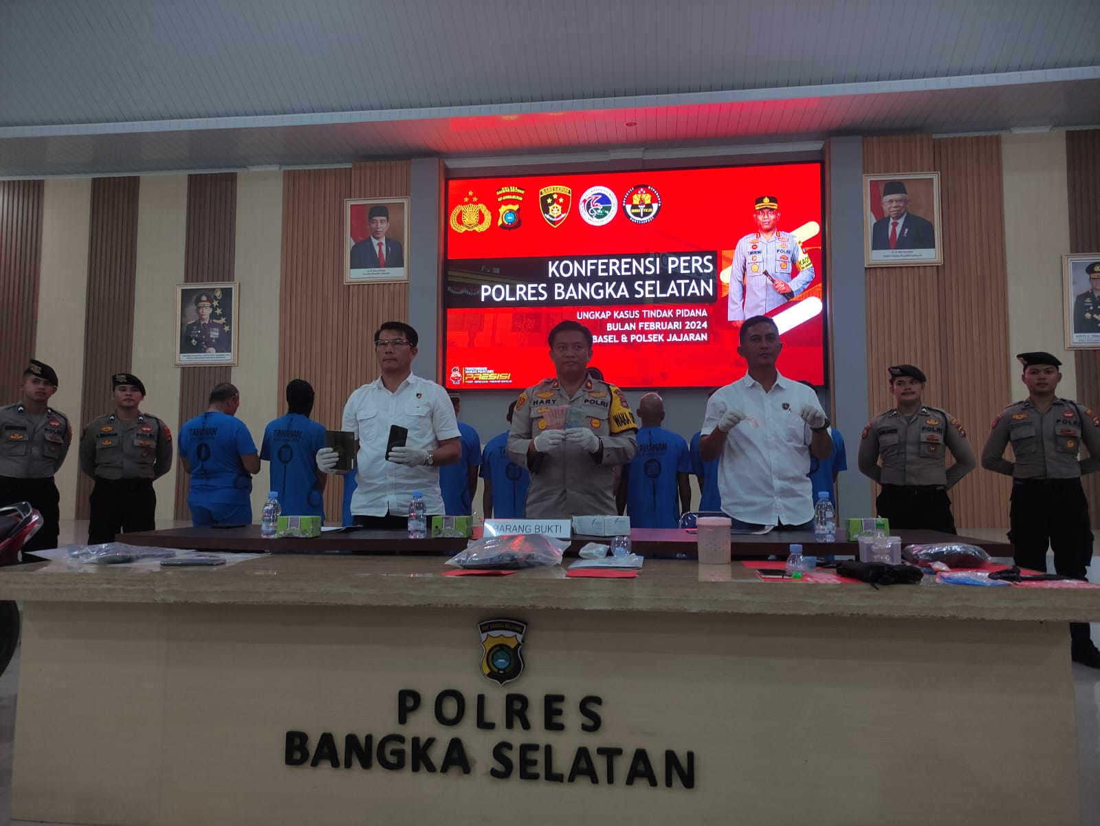 Dalam Sebulan, Polres Bangka Selatan Ungkap 12 Kasus Kejahatan