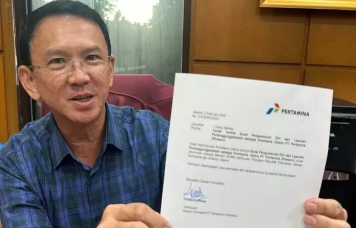 Komisaris Utama PT Pertamina Ahok Pamit dari Jabatannya