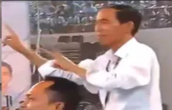 Ada Pria Mirip Presiden Jokowi di Kampanye Gibran