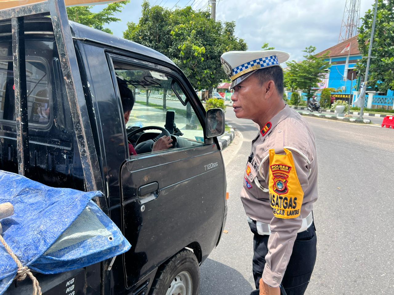 Sosialisasi Operasi Keselamatan Menumbing, Satlantas Keliling Bangka Tengah