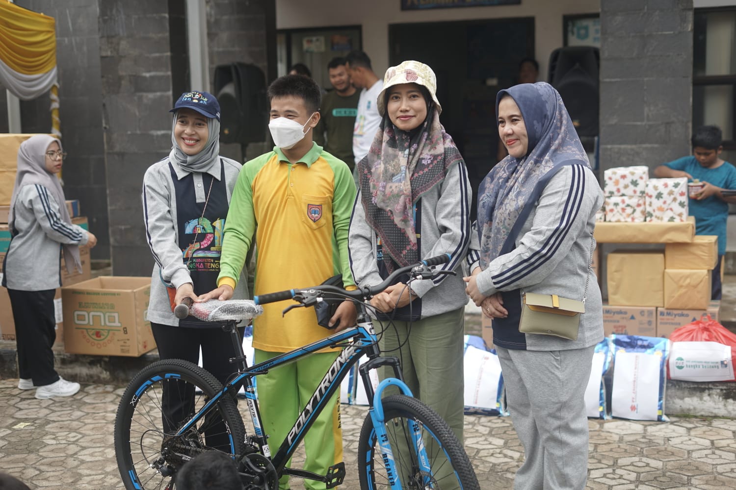 Galar Jalan Sehat, Pemkab Bangka Tengah Berikan Doorprize Sepeda Listri Hingga Beras