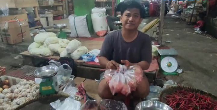 Pasar Terminal Toboali Sepi Pembeli, Berikut Harga Bahan Pokoknya
