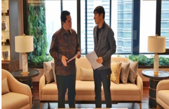 Erick Thohir Umumkan Perpanjangan Kontrak Pelatih Timnas Indonesia Shin Tae-yong