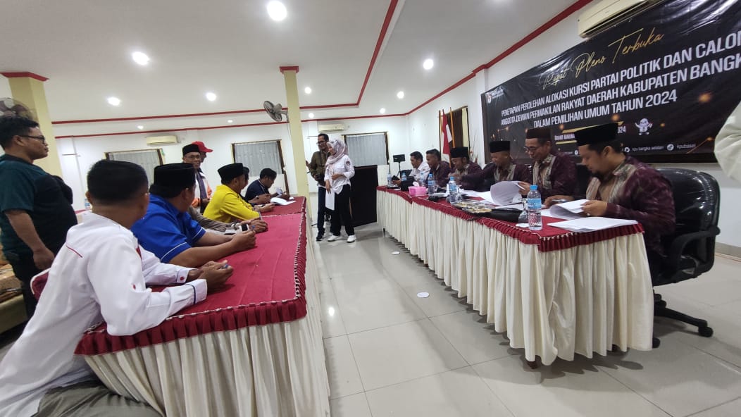 Rapat Pleno Terbuka Penetapan Perolehan Alokasi Kursi Partai Politik Usai, Muhidin: Jika Ikut Pilkada Harus Mundur