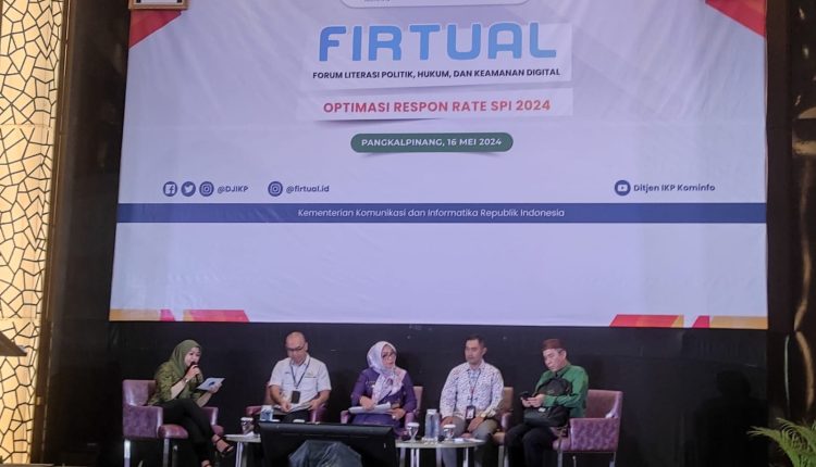 Dapat Nilai SPI Tertinggi dari KPK, Pj Wali Kota Pangkalpinang Jadi Narasumber di Forum Literasi Politik, Hukum dan Keamanan Digital