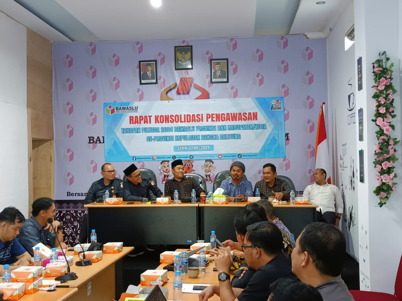 Persiapan Pilkada 2024, Seluruh Bawaslu Rakor di Bangka Tengah