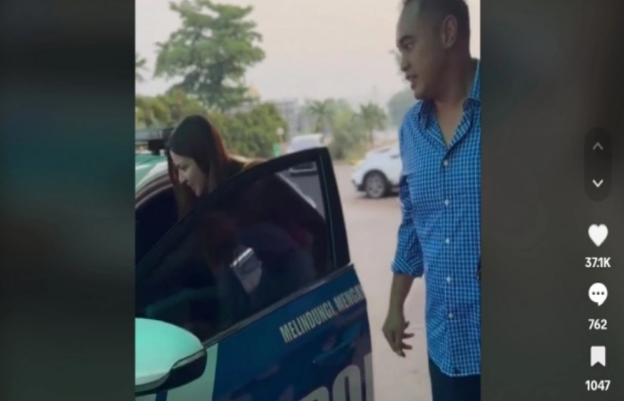 Viral Penampakan Artis Nia Ramadhani dan Ardi Bakri Diangkut Mobil Polisi
