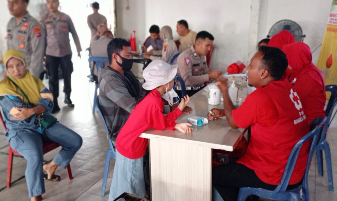 Ratusan Orang Ikuti Bakti Kesehatan Polres Bangka Selatan