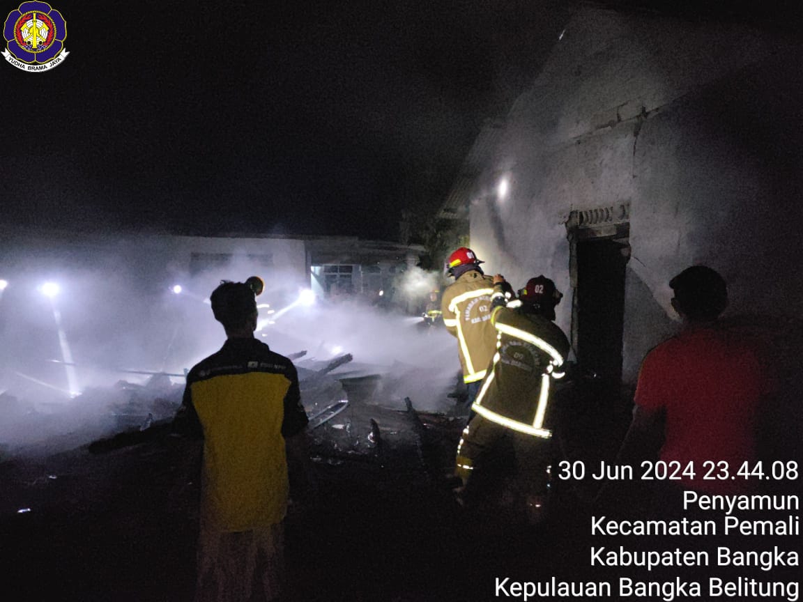 Kebakaran di Penyamun, Dua Motor Ikut Hangus