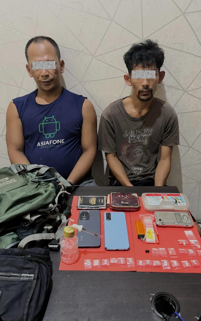 Transaksi Sabu di Pondok Sawit, Dua Warga Desa Air Gegas Diciduk