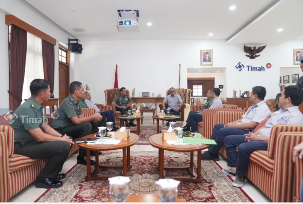 Kunjungi PT Timah Danrem 045 Gaya Sampaikan Sejumlah Program