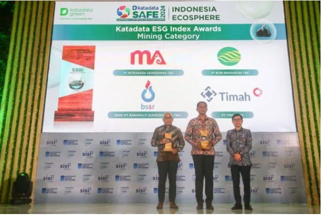 PT Timah Raih Penghargaan Katadata ESG Index Award 2024