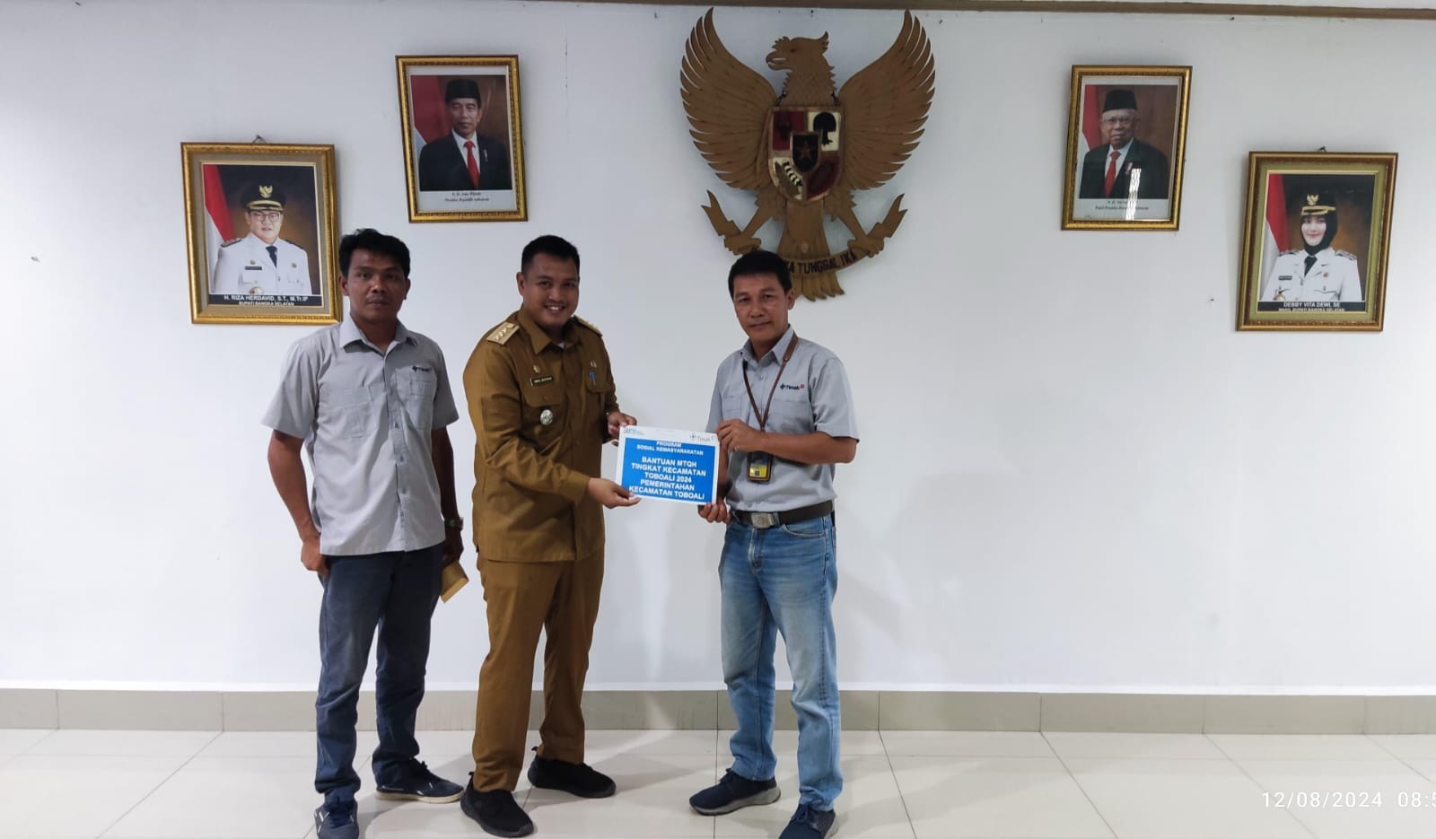 Masjid Al Istiqomah Toboali dapat Bangun Pagar Berkat PT Timah