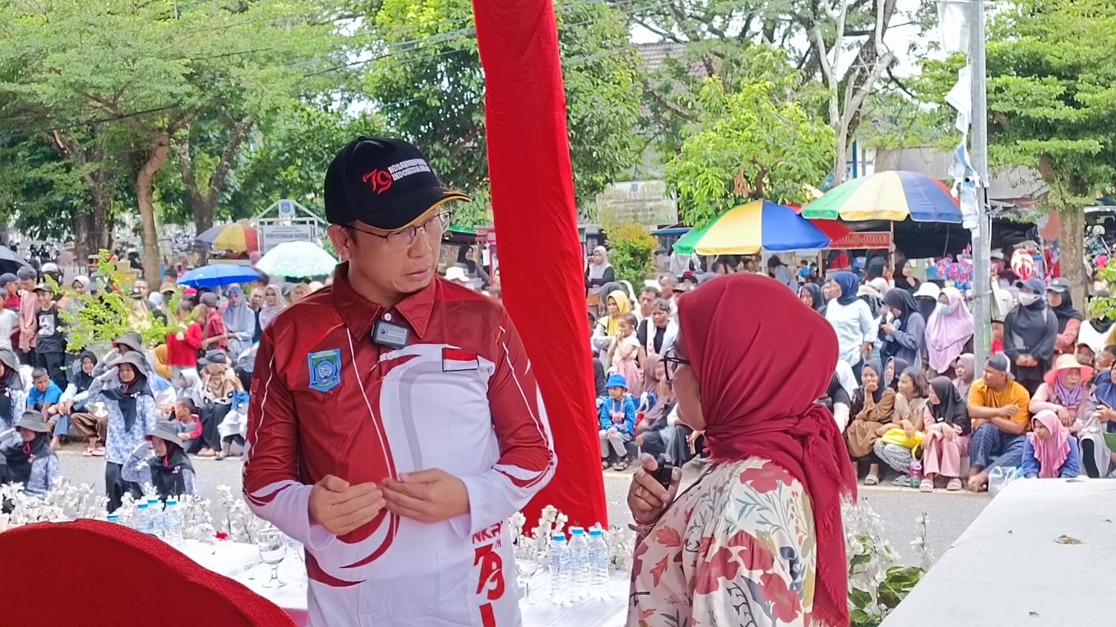 254 Regu Ramaikan Pawai Baris Berbaris di Koba