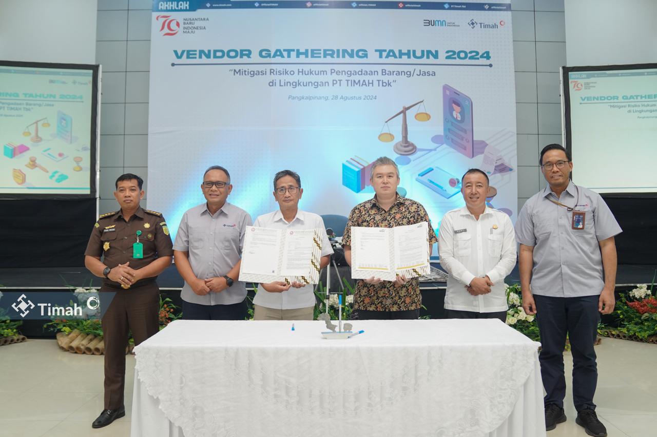 PT Timah Bahas Mitigasi Risiko Pengadaan Barang dalam Vendor Gathering 2024