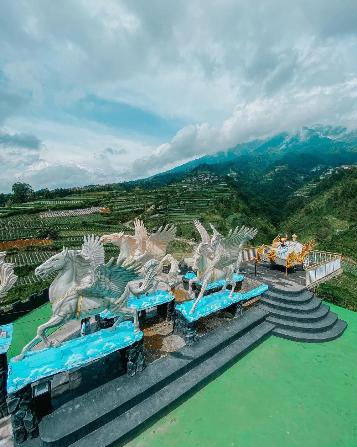 Menikmati View Cantik di Negeri Kahyangan Magelang, Dengan Pemandangan Gunung yang Menakjubkan