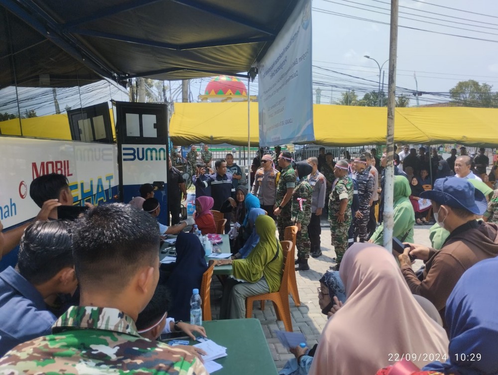 Hadir saat HUT ke-79 TNI, 128 Masyarakat Manfaatkan Mobil Sehat PT Timah