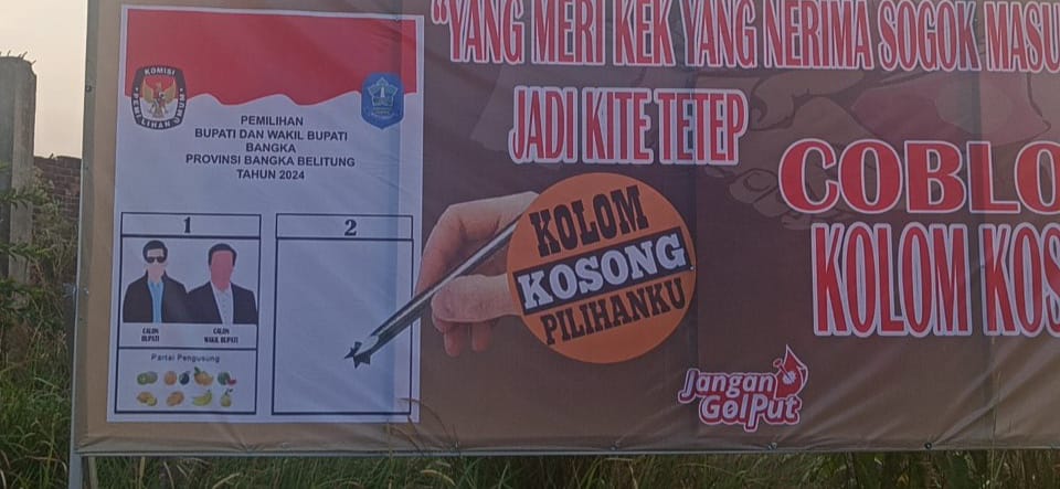 Ketua Garuda KPPRI Soroti Logo Pemkab Bangka dan KPU