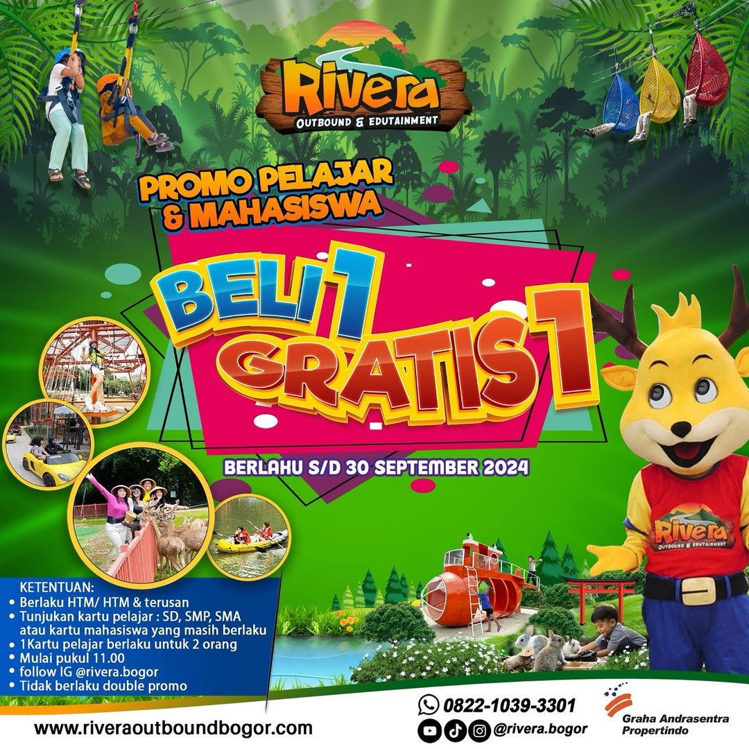 Petualangan Seru Rivera Outbound Bogor, 8 Objek Wisata Bak Surga Dunia