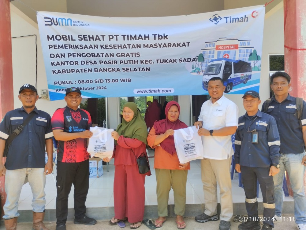 Warga Pasir Putih: Semoga Mobil Sehat PT Timah Datang Lagi