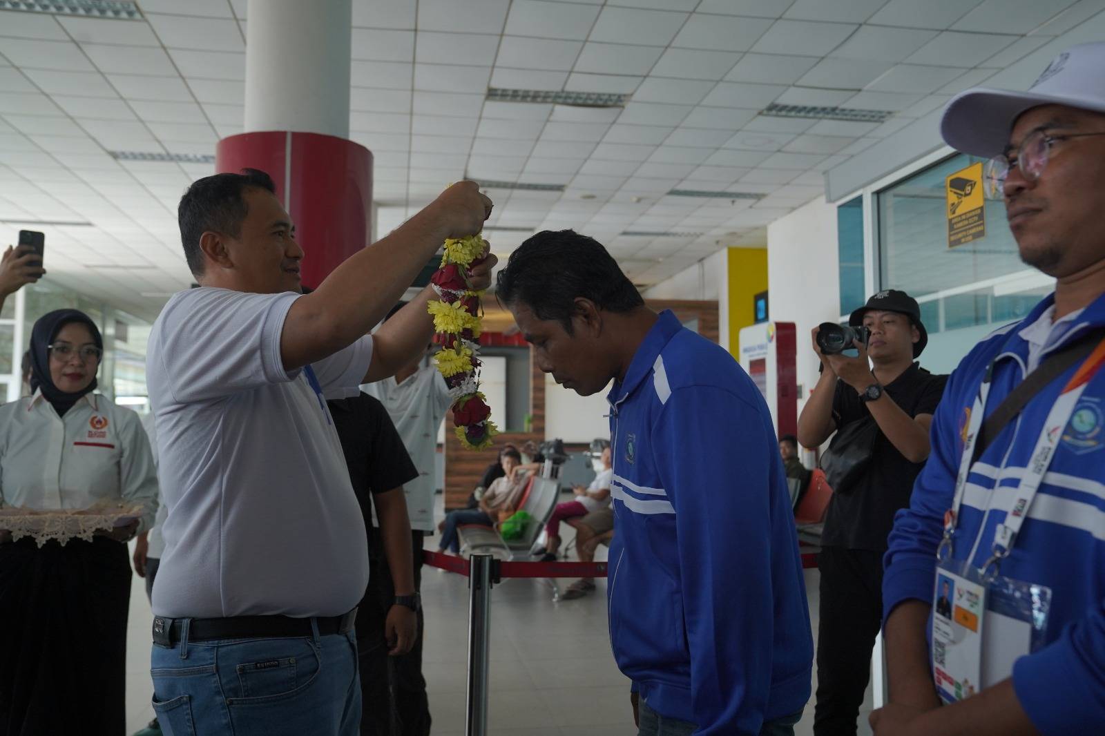 Budi Utama Sambut Atlet PON Babel