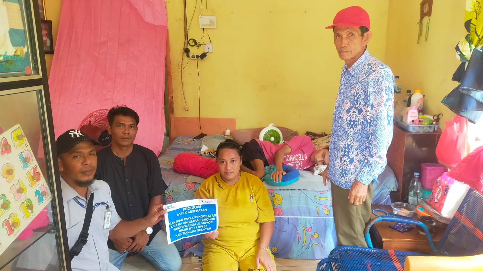 Derita Tumor, PT Timah Bantu Ringankan Pengobatan Ega Anggara